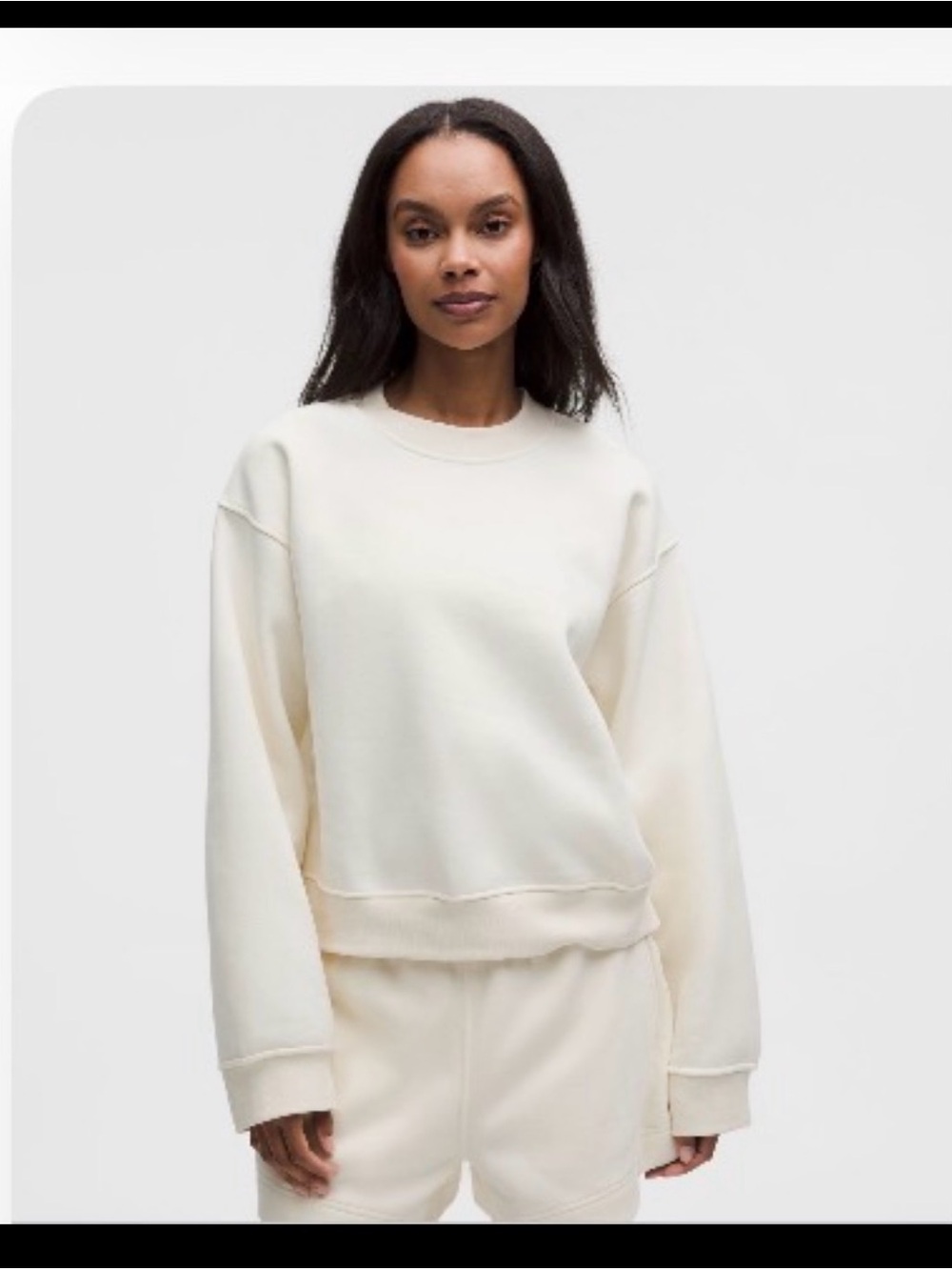 lululemon athletica coconut, ivory Crewneck Sweatshirt